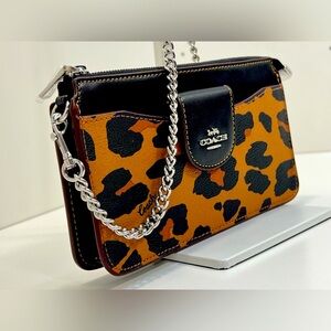 Coach Leopard Print Shoulder Bag